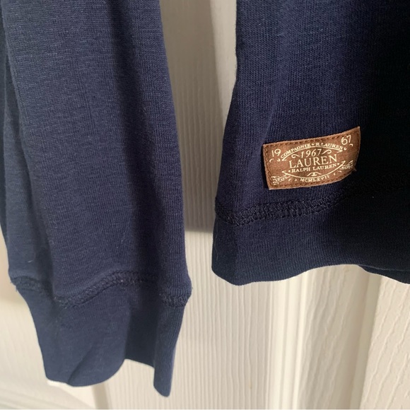 Ralph Lauren Navy Blue Shirt with Elbow Pads - Picture 3 of 9